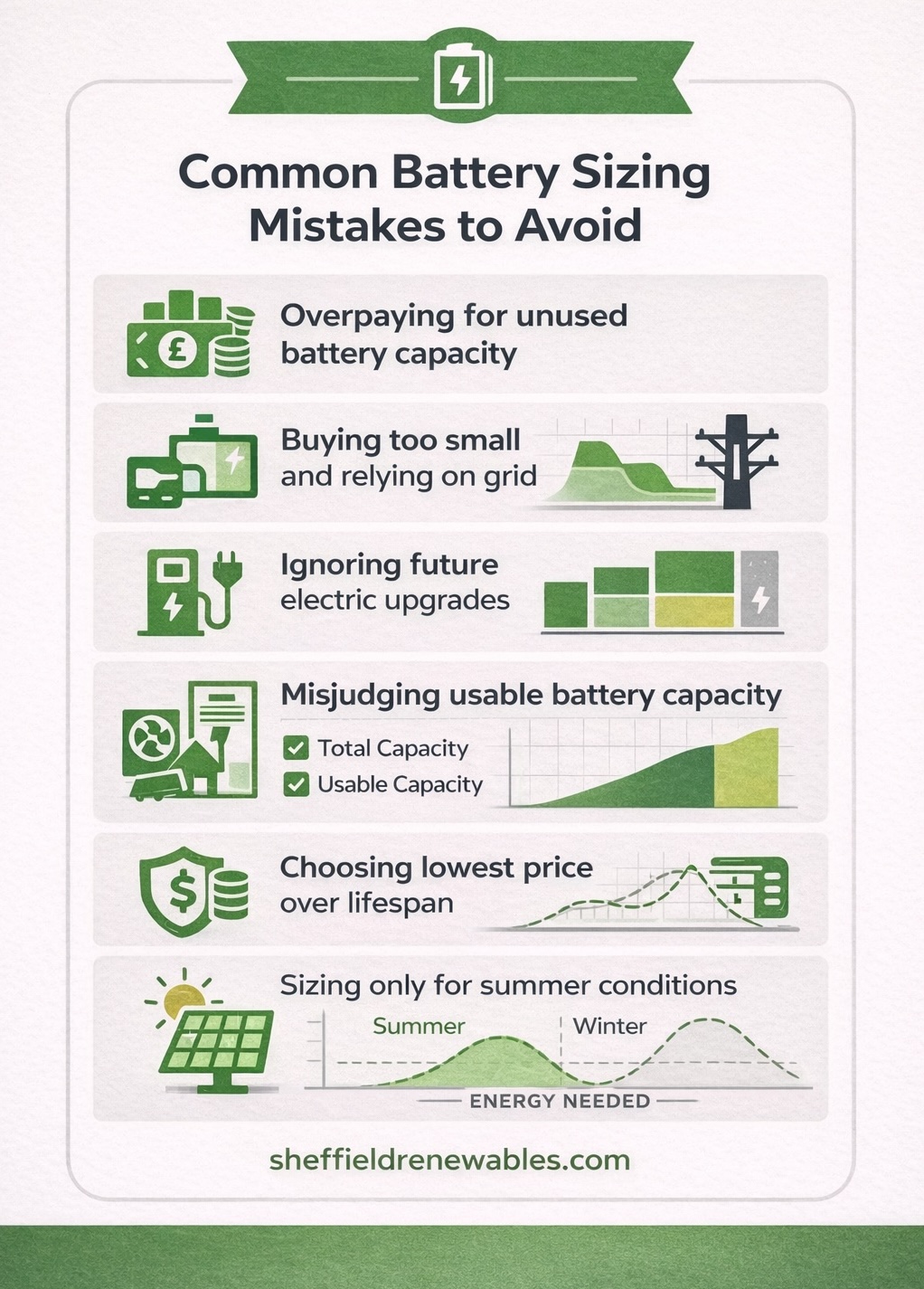 Common battery sizing mistakes to avoid